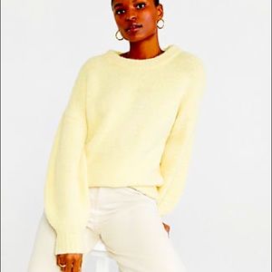 Ann Taylor yellow drop-sleeve sweater
